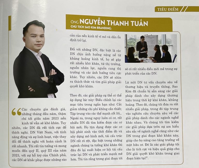 (DNPL) Ông Nguyễn Thanh Tuấn chia sẻ với Báo DN&PL về Bản lĩnh doanh nhân thời khó